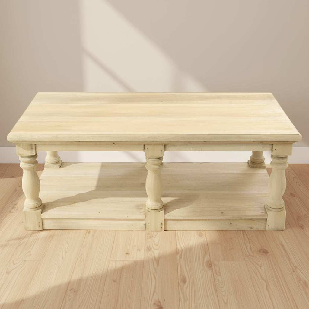 Vintage Coffee Table With Shelf - VIN170 - Uneeka