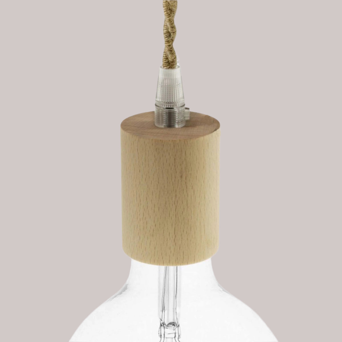 Wooden E27 Lamp Holder - KBL0110 - Uneeka
